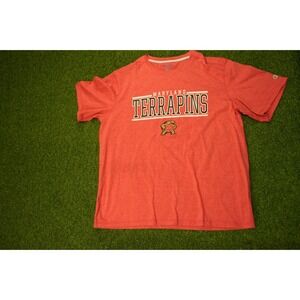 Champion Maryland Terrapins Basketball Shirt Mens‎ Large Red Crew Neck Pullover